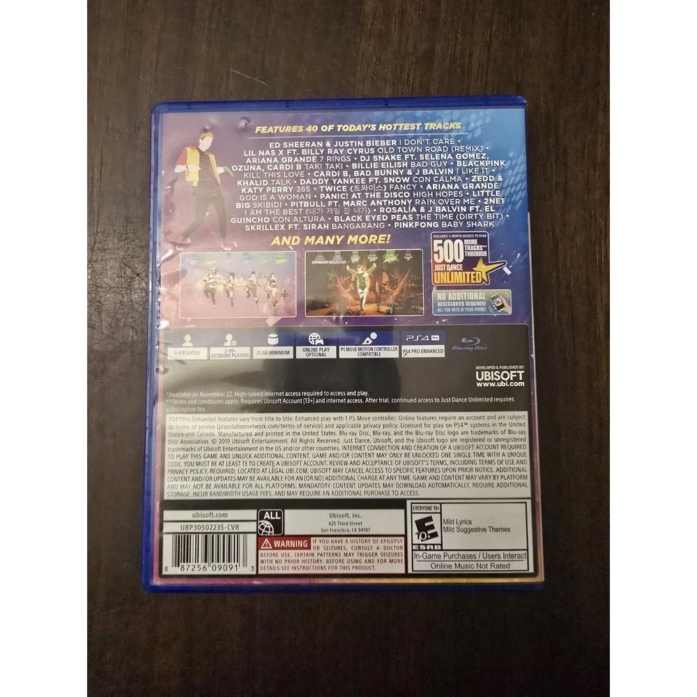 Just Dance 2020 (Sony PlayStation 4, 2019) PS4 Standard Edition - Tested